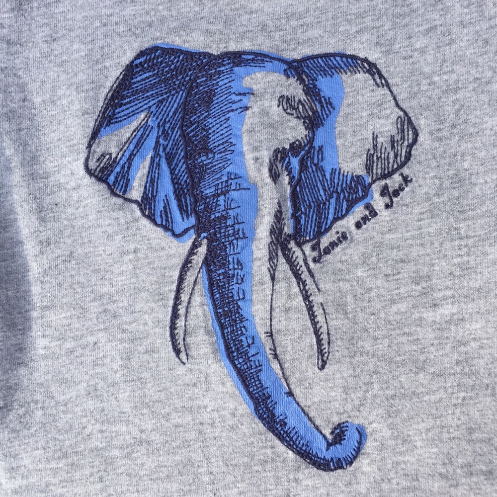 Janie and Jack Elephant Tee and Navy Blue Joe Fresh Tee Size 12 - 18 months - Picture 4 of 10